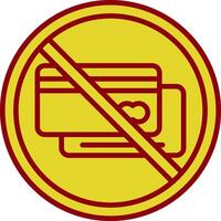 interdit signe ancien icône conception vecteur