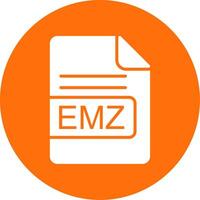 emz fichier format multi Couleur cercle icône vecteur