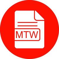 mtw fichier format multi Couleur cercle icône vecteur