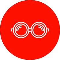 des lunettes multi Couleur cercle icône vecteur