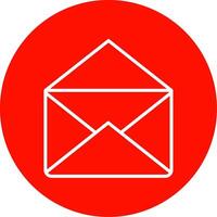 courrier multi Couleur cercle icône vecteur