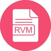 RVM fichier format multi Couleur cercle icône vecteur