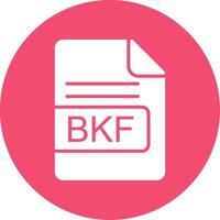 bkf fichier format multi Couleur cercle icône vecteur