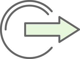 Se déconnecter fillay icône conception vecteur