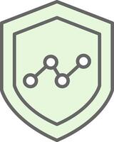 Sécurité analytique fillay icône conception vecteur