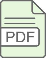 pdf fichier format fillay icône conception vecteur
