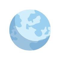 monde planète Terre isolé icône sur blanc vecteur