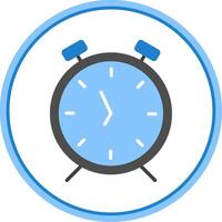 alarme l'horloge plat cercle icône vecteur