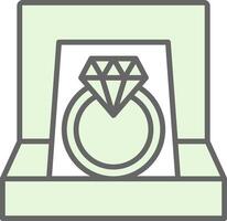diamant bague fillay icône conception vecteur