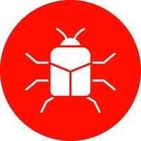 cerf scarabée multi Couleur cercle icône vecteur