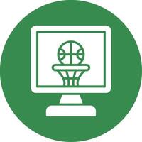 basketball multi Couleur cercle icône vecteur