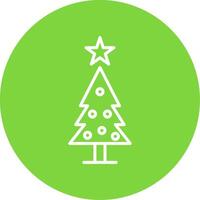 Noël arbre multi Couleur cercle icône vecteur