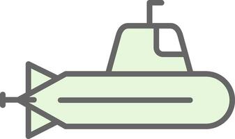 sous-marin fillay icône conception vecteur
