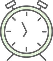 alarme l'horloge fillay icône conception vecteur