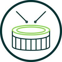 piège tambour ligne cercle icône conception vecteur