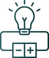 électrique circuit ligne pente icône vecteur