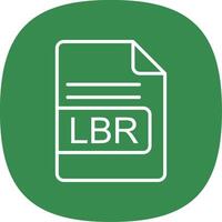 lb fichier format ligne courbe icône conception vecteur