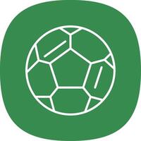 Football ligne courbe icône conception vecteur