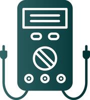 multimètre glyphe pente icône vecteur