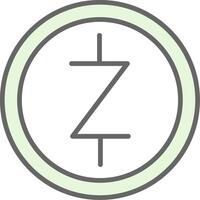 zcash fillay icône conception vecteur