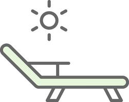 plate-forme chaise fillay icône conception vecteur