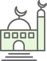mosquée fillay icône conception vecteur