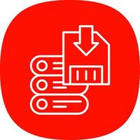enregistrer Les données ligne courbe icône conception vecteur