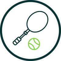 tennis ligne cercle icône conception vecteur