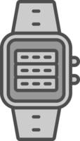 serveur ligne rempli niveaux de gris icône conception vecteur