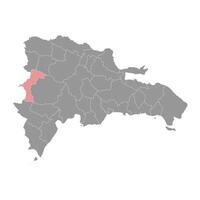 elias pina Province carte, administratif division de dominicain république. illustration. vecteur