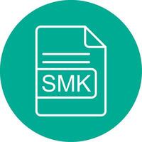 smk fichier format multi Couleur cercle icône vecteur