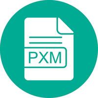 pxm fichier format multi Couleur cercle icône vecteur