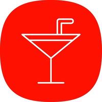 Bienvenue boisson ligne courbe icône conception vecteur