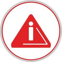 alerte plat cercle icône vecteur