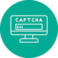 captcha multi Couleur cercle icône vecteur