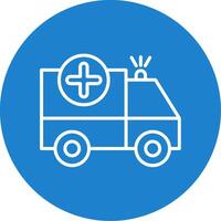 ambulance multi Couleur cercle icône vecteur
