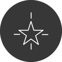 étoile ligne inversé icône conception vecteur