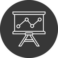 ligne inversé multi cercle graphique ligne inversé icône conception vecteur