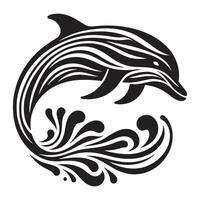 tribal modèle dauphin illustration vecteur