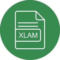 xlam fichier format multi Couleur cercle icône vecteur