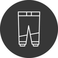 pantalon ligne inversé icône conception vecteur