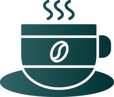 café tasse glyphe pente icône vecteur