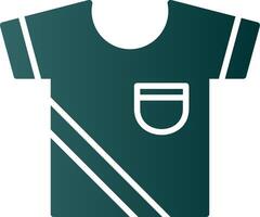 icône de dégradé de glyphe de chemise vecteur