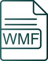 wmf fichier format ligne pente icône vecteur