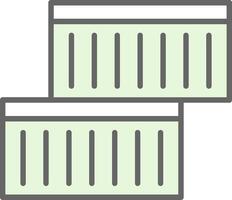 récipient fillay icône conception vecteur