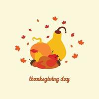 jour de Thanksgiving illustration vectorielle vecteur