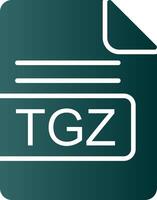 tgz fichier format glyphe pente icône vecteur