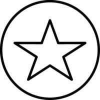 icône de dégradé de ligne étoile vecteur