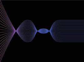 fond ondulé, fond de ligne d'onde, illustration du spectre vecteur