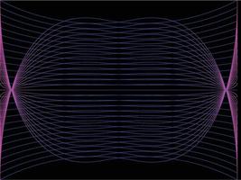 fond ondulé, conception de fond de ligne d'onde, illustration du spectre vecteur